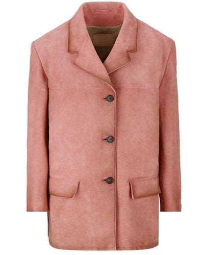 prada pink trench coat|Prada coat women's.